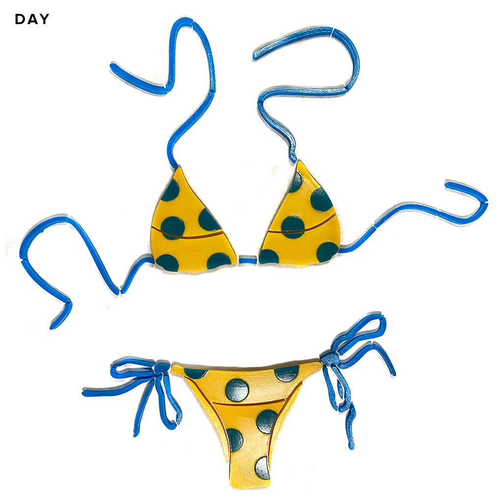 Bikini Glow-in-the-Dark Pool Mosaic