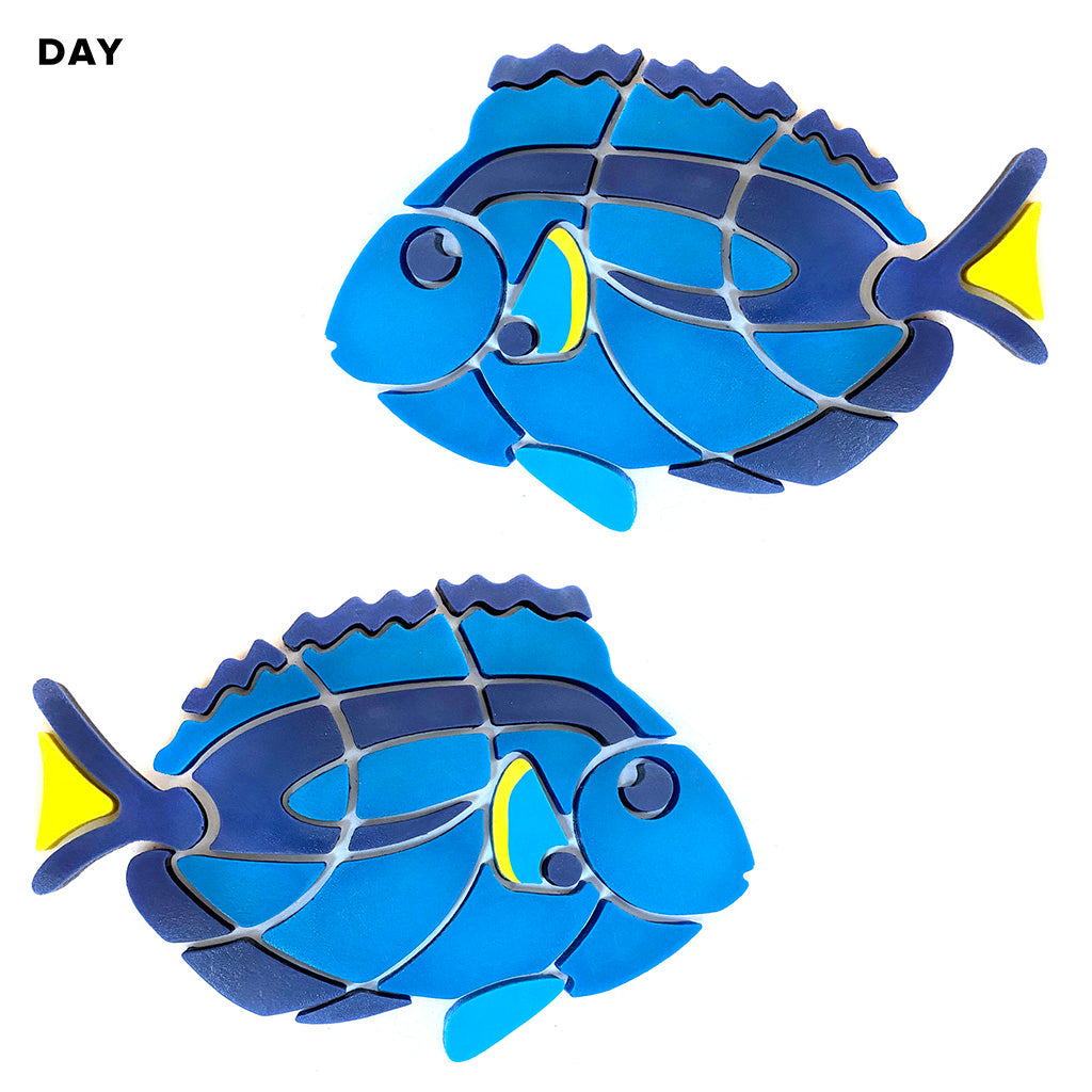 Blue Tang Glow-in-the-Dark Mosaic - 2-Pack