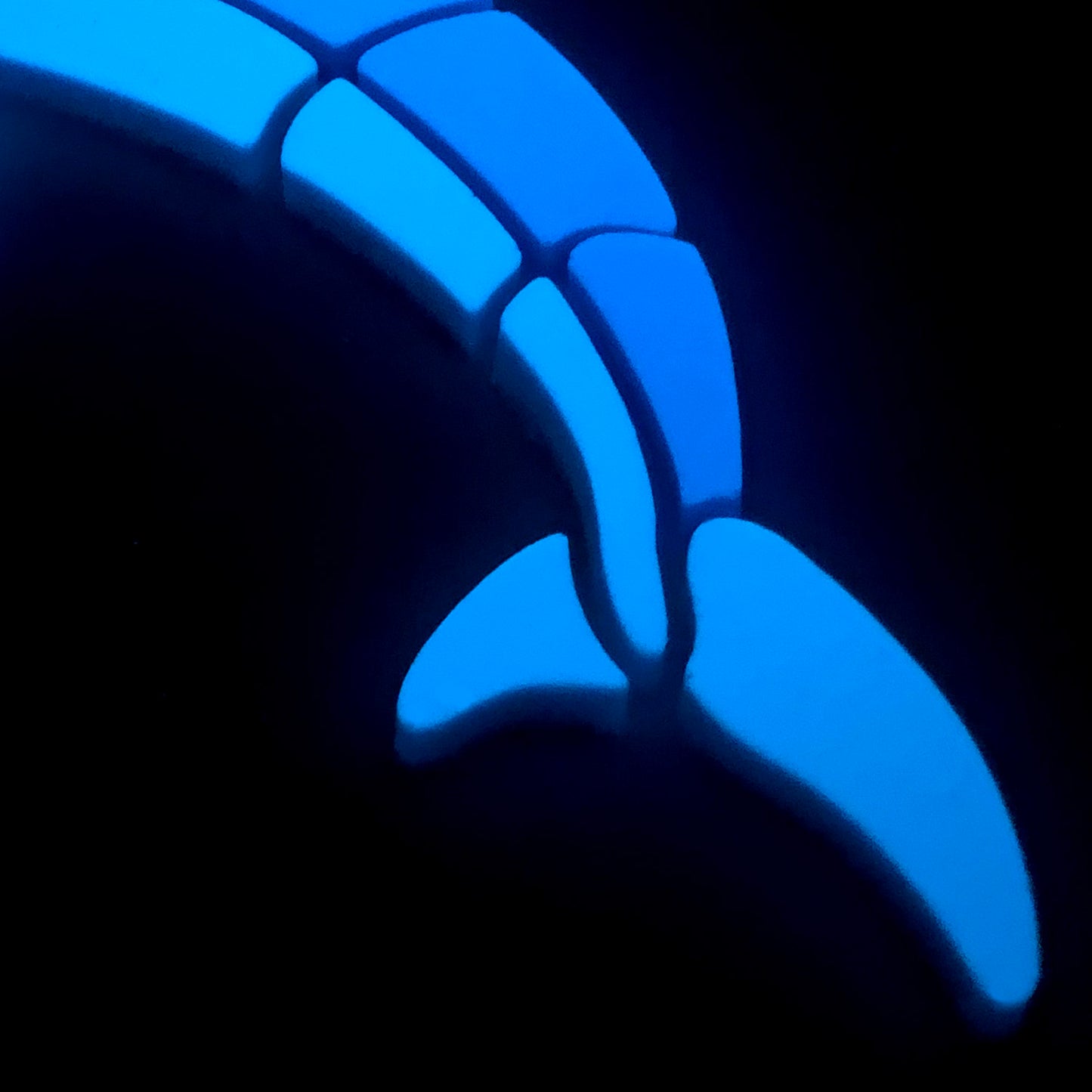 Playful Dolphin Glow in the Dark Pool Mosaic