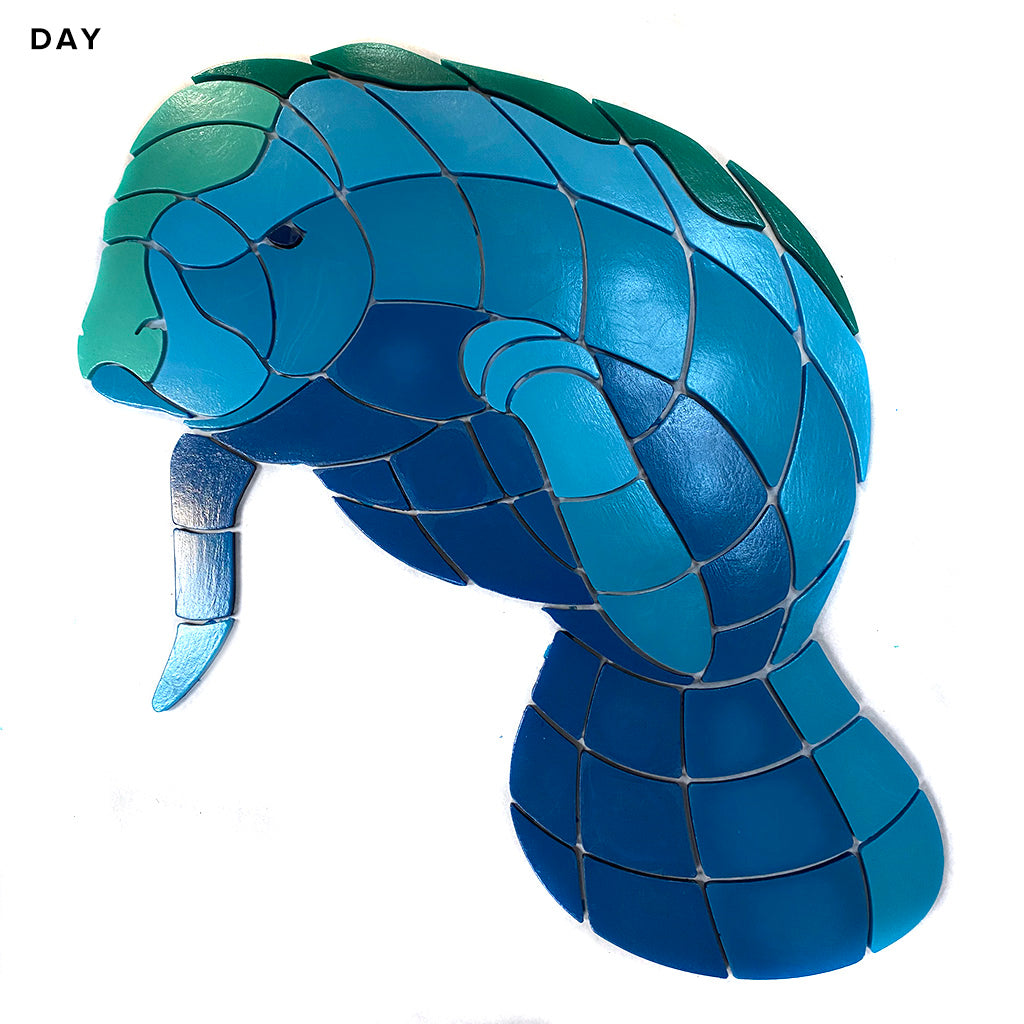 Manatee Calf (1) Glow-in-the-Dark Pool Mosaic