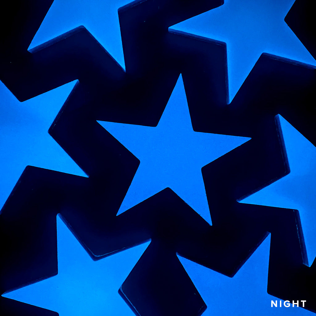 Stars Glow-in-the-Dark Pool Mosaics
