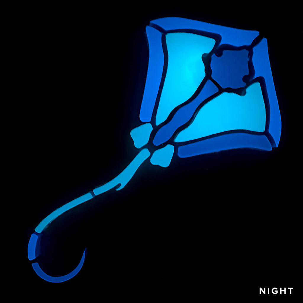 Stingray Glow-in-the-Dark Pool Mosaic