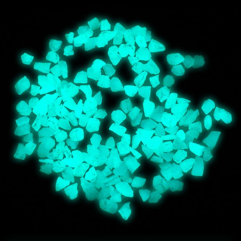 Glow in the Dark Aggregates - Sky Blue Daytime / Aqua Nighttime