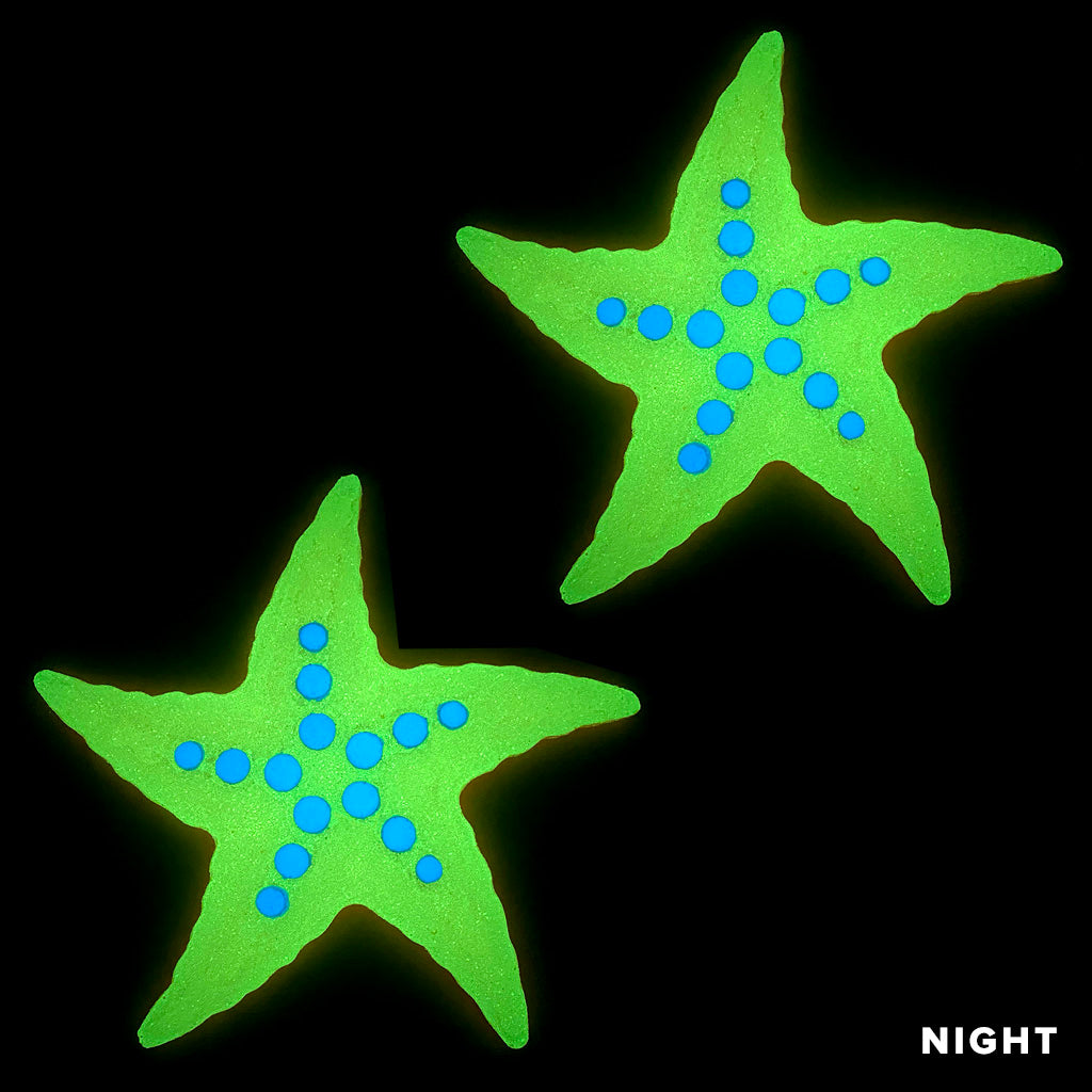Bubbly Starfish Glow in the Dark Pool Mosaic