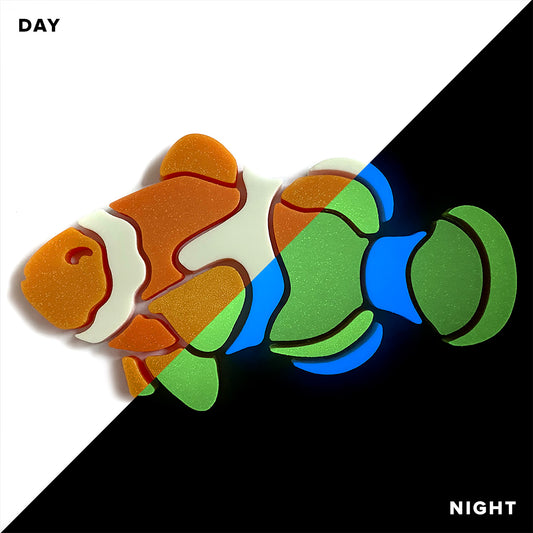 Clownfish Glow-in-the-Dark Pool Mosaic